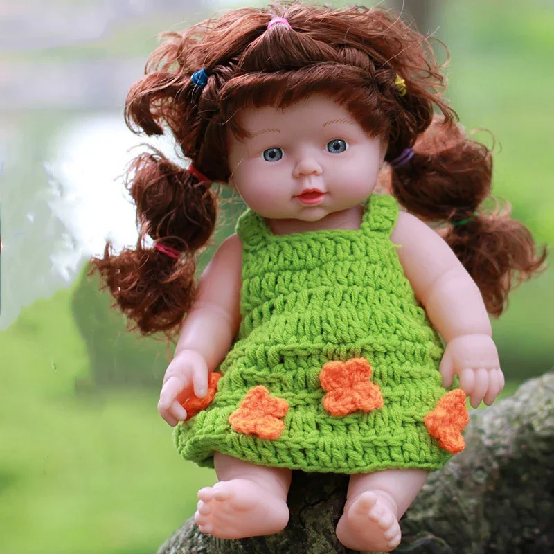 30cm Reborn Doll Girl with Curly Hair Full Body Silicone Dolls Waterproof Bathe Toys for Children Christmas Gift for Girls
30cm Reborn Doll Girl with Curly Hair Full Body Silicone Dolls Waterproof Bathe Toys for Children Christmas Gift for Girls