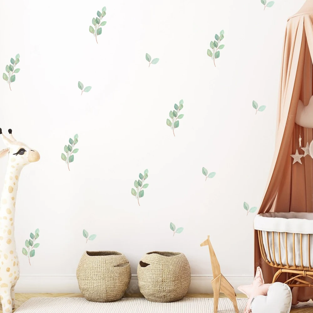 Boho Green Leaves Wall Stickers Nursery Art Kids Room Removable Watercolor Wall Decals Nordic Children Interior Home Decoration
Boho Green Leaves Wall Stickers Nursery Art Kids Room Removable Watercolor Wall Decals Nordic Children Interior Home Decoration
