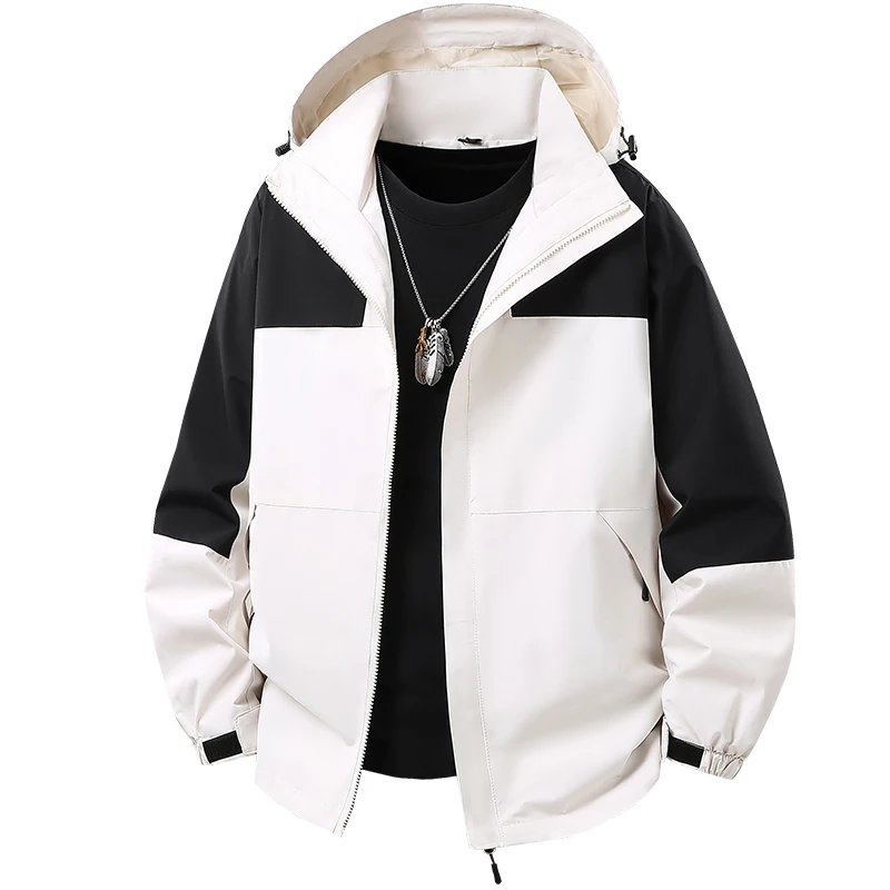 2025 Spring Autumn New Men's Fashion Outdoor Sport Jacket Casual Patchwork Hooded Hiking Jacket Waterproof Windbreaker Jackets
2025 Spring Autumn New Men's Fashion Outdoor Sport Jacket Casual Patchwork Hooded Hiking Jacket Waterproof Windbreaker Jackets