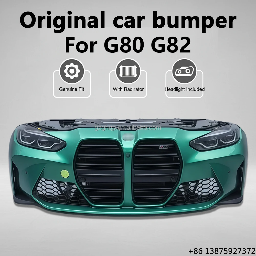 Оригинальный комплект переднего бампера для M3 M4 G80 G82, включая решетку радиатора, фары, рамку радиатора и элементы обвеса.
Оригинальный комплект переднего бампера для M3 M4 G80 G82, включая решетку радиатора, фары, рамку радиатора и элементы обвеса.