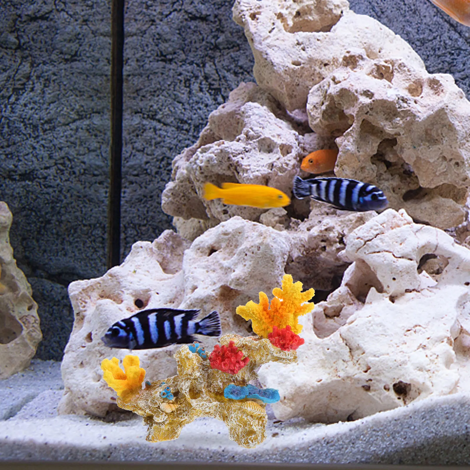 Delicate Yellow Coral Reef Decor Aquarium Fake Coral Reef Landscaping Ornament Lifelike Fish Tank Decoration PVC Safe
Delicate Yellow Coral Reef Decor Aquarium Fake Coral Reef Landscaping Ornament Lifelike Fish Tank Decoration PVC Safe