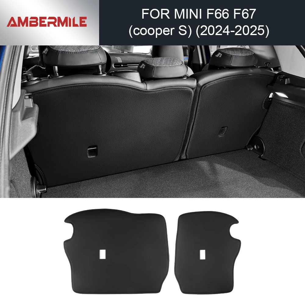 2Pcs PU Leather for Mini Cooper S F66 F67 2024 2025 Car Seat Anti Kick Pad Rear Protective Seat Back Anti Dirt Mat Accessories
2Pcs PU Leather for Mini Cooper S F66 F67 2024 2025 Car Seat Anti Kick Pad Rear Protective Seat Back Anti Dirt Mat Accessories