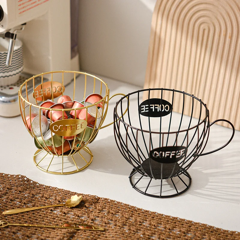 Iron Coffee Pod Capsule Holder Coffee Cup Storage Basket Hollow Out Display Rack Snack Candys Storage Rack Stand Organizer Home
Iron Coffee Pod Capsule Holder Coffee Cup Storage Basket Hollow Out Display Rack Snack Candys Storage Rack Stand Organizer Home