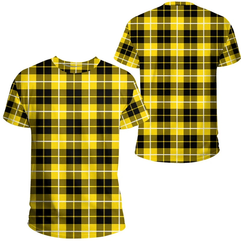 Scottish Tartan Classic T-shirt Men Women Daily Casual Short Sleeve Tee Shirt Striped Plaid Graphic For Kid Pop Art T Shirts
Scottish Tartan Classic T-shirt Men Women Daily Casual Short Sleeve Tee Shirt Striped Plaid Graphic For Kid Pop Art T Shirts