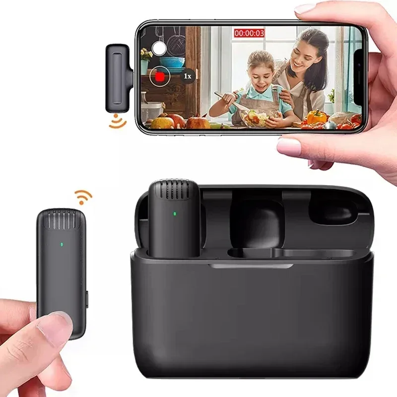 Mini Mic For iPhone Android Tablet Gaming Live J13 Wireless Lavalier Microphone with Charger Case Portable Audio Video Receiver
Mini Mic For iPhone Android Tablet Gaming Live J13 Wireless Lavalier Microphone with Charger Case Portable Audio Video Receiver