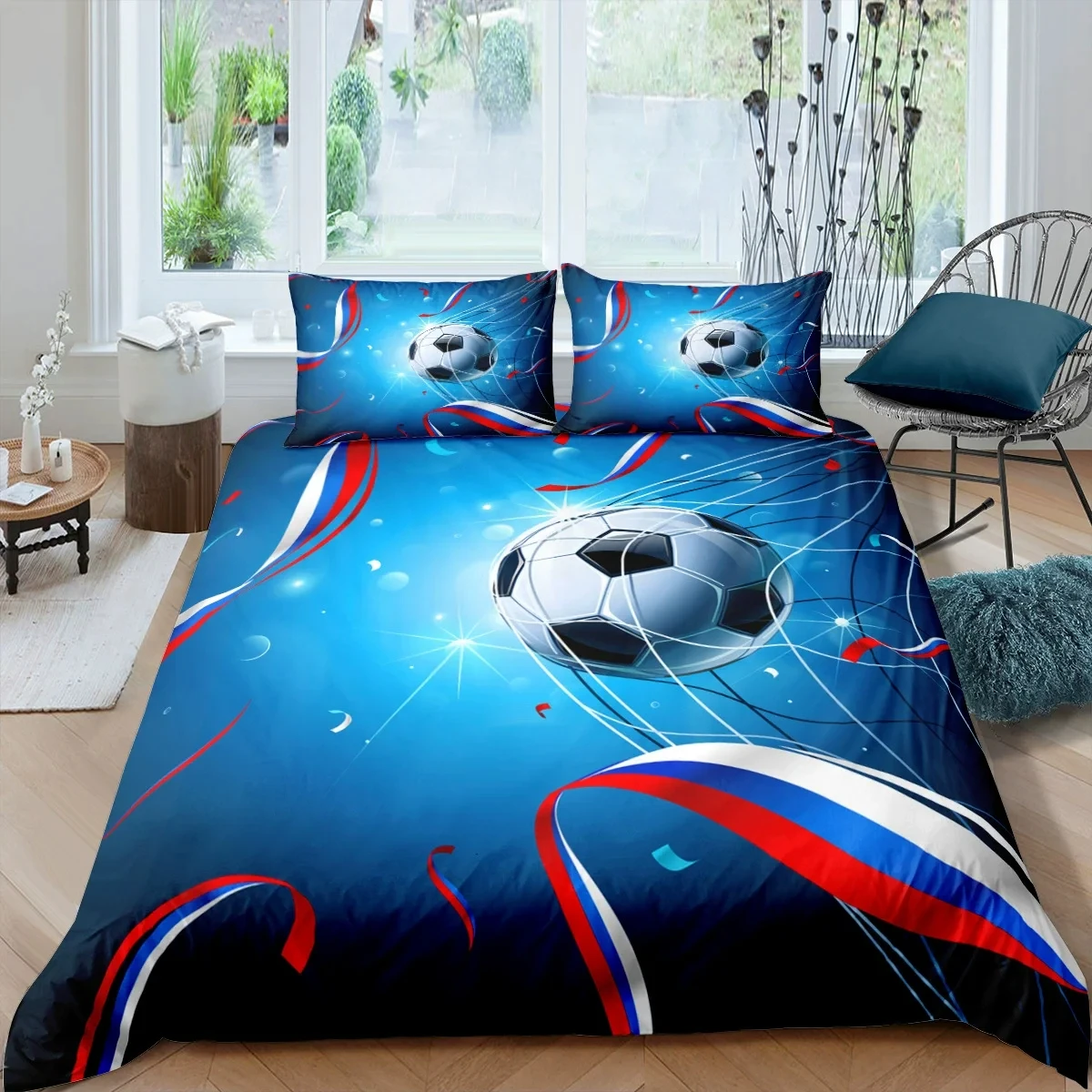 Soccer Football 3D Bedding Set Ball Game Duvet Cover Polyester Quilt Cover Single Double Twin Queen King for Kids Home Textiles
Soccer Football 3D Bedding Set Ball Game Duvet Cover Polyester Quilt Cover Single Double Twin Queen King for Kids Home Textiles
