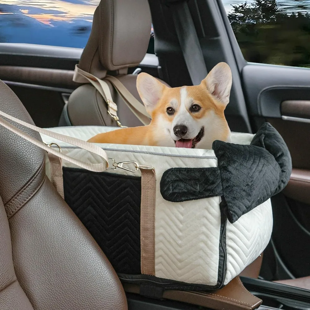 Dog Car Seat for Small Dogs Adjustable Portable Center Console Dog Car Seat Removable Cat Booster Cars Seats - Safety Belt with
Dog Car Seat for Small Dogs Adjustable Portable Center Console Dog Car Seat Removable Cat Booster Cars Seats - Safety Belt with