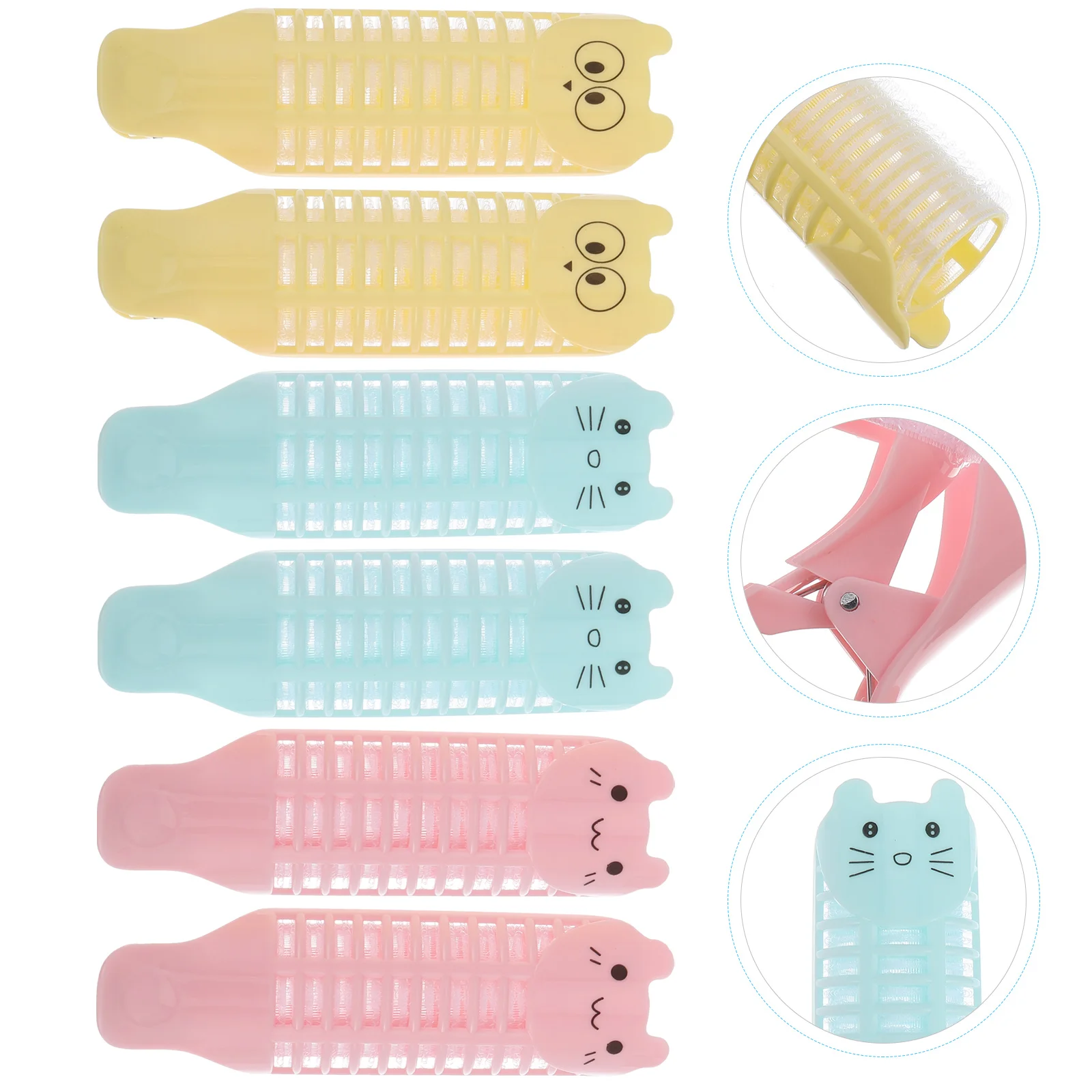 6 Pcs Curling Iron Set Big Wave Clip Hair Curler Curlers for Women Plastic Rollers Styling Self Grip Hairdressing Tool Women's
6 Pcs Curling Iron Set Big Wave Clip Hair Curler Curlers for Women Plastic Rollers Styling Self Grip Hairdressing Tool Women's