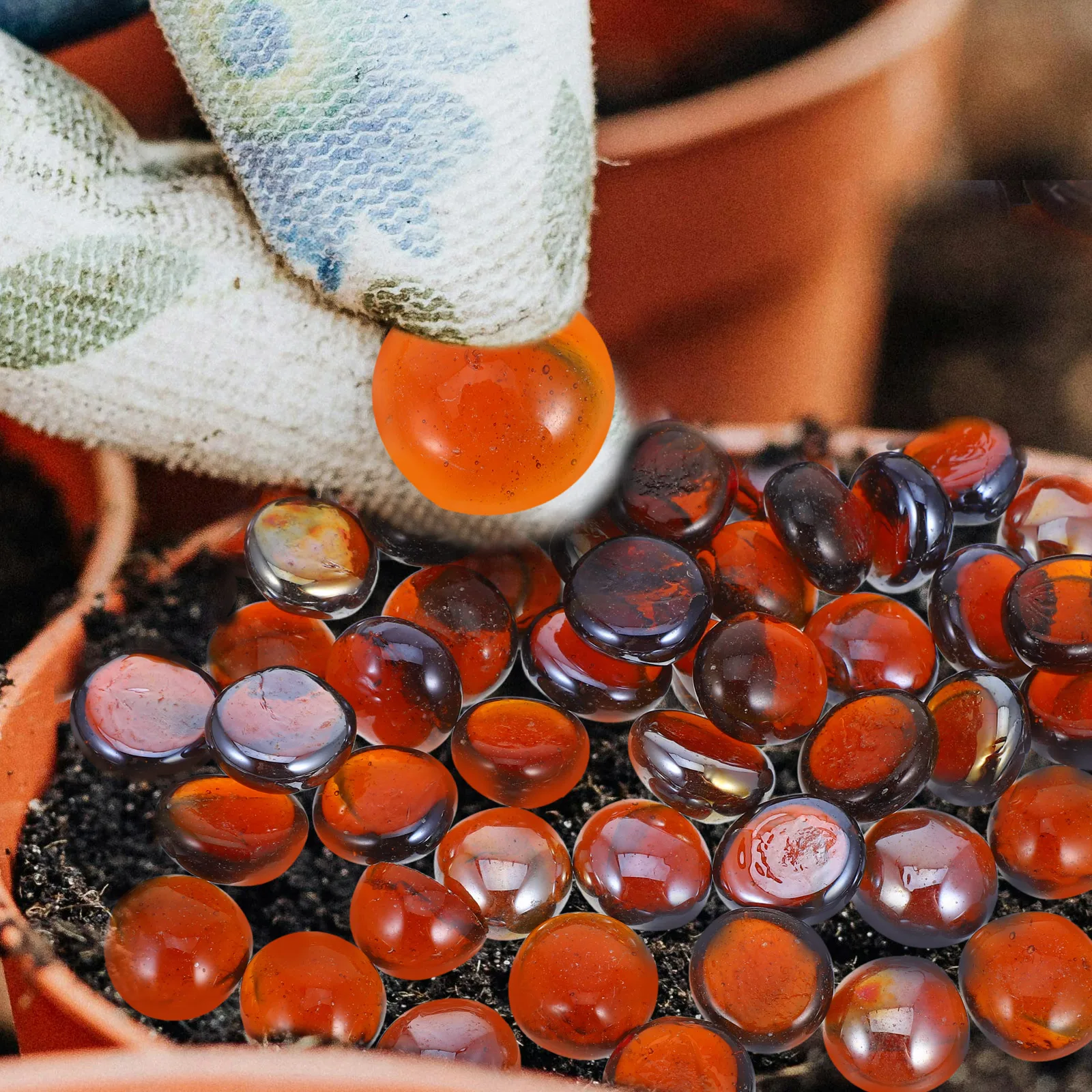 1 Bag Of Fire Pit Glass Beads Flame-Retardant Landscape Glass For Indoor Outdoor Fireplace Fish Tank Plant Pot
1 Bag Of Fire Pit Glass Beads Flame-Retardant Landscape Glass For Indoor Outdoor Fireplace Fish Tank Plant Pot