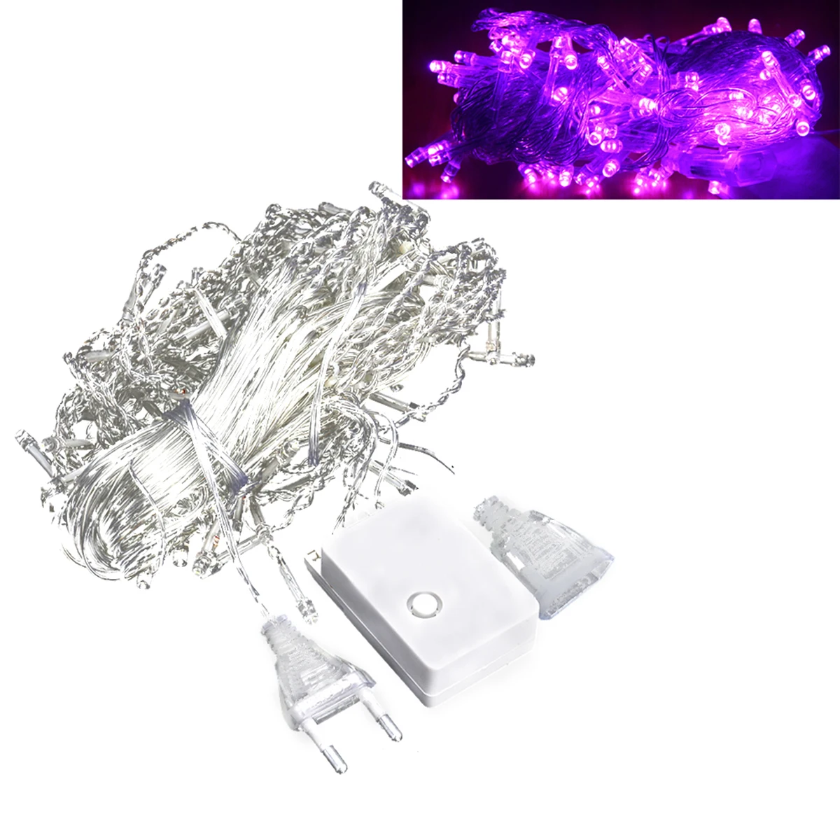 100 LED Waterproof String Lights Copper Wire Rope Lights 10m Outdoor Garden Patio Decoration Christmas Party Eu Plug Purple
100 LED Waterproof String Lights Copper Wire Rope Lights 10m Outdoor Garden Patio Decoration Christmas Party Eu Plug Purple