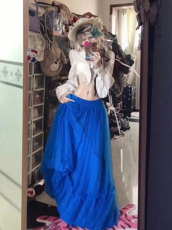 Elegant White Top High Waist Long Skirt Two Piece Set Summer New Style Vacation Mood Women's Fashion Ensemble High Quality
Elegant White Top High Waist Long Skirt Two Piece Set Summer New Style Vacation Mood Women's Fashion Ensemble High Quality