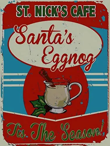 Lplpol St. Nick's Cafe, «зимой яичный ног Санты», это сезон! Рождественские праздничные знаки, винтажная репродукция внешнего вида, металлический жестяной знак
Lplpol St. Nick's Cafe, «зимой яичный ног Санты», это сезон! Рождественские праздничные знаки, винтажная репродукция внешнего вида, металлический жестяной знак