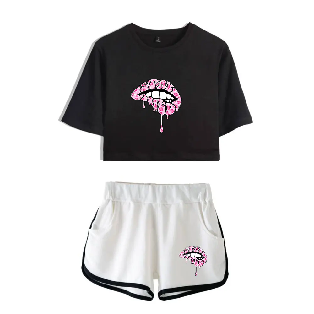 Ben Azelart Stay Wild Lip Merch Suit Vintage 90s logo Tops Two Piece Set Shorts+Lovely TShirt Trendy Suit Harajuku
Ben Azelart Stay Wild Lip Merch Suit Vintage 90s logo Tops Two Piece Set Shorts+Lovely TShirt Trendy Suit Harajuku