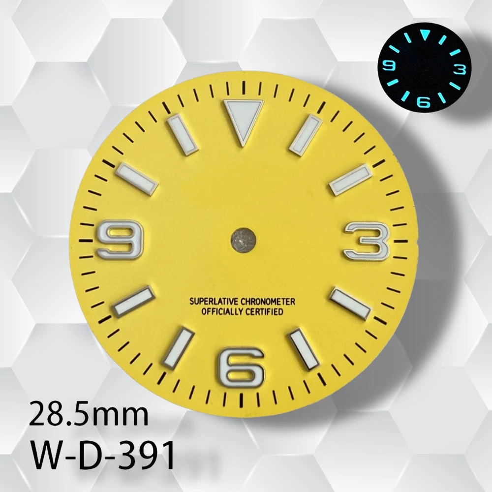 28.5mm S Logo Exp lorer Dial Suitable for NH35/NH36/8215 Movement Ice Blue Luminous High-Quality Watch Modification Accessories
28.5mm S Logo Exp lorer Dial Suitable for NH35/NH36/8215 Movement Ice Blue Luminous High-Quality Watch Modification Accessories
