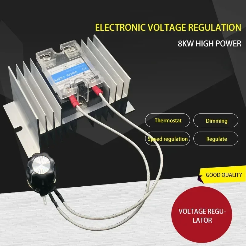 Hot Sale Voltage Regulator High-power AC Controller Single-phase Motor Multi-function Speed Regulator Temperature Light Adjustm
Hot Sale Voltage Regulator High-power AC Controller Single-phase Motor Multi-function Speed Regulator Temperature Light Adjustm