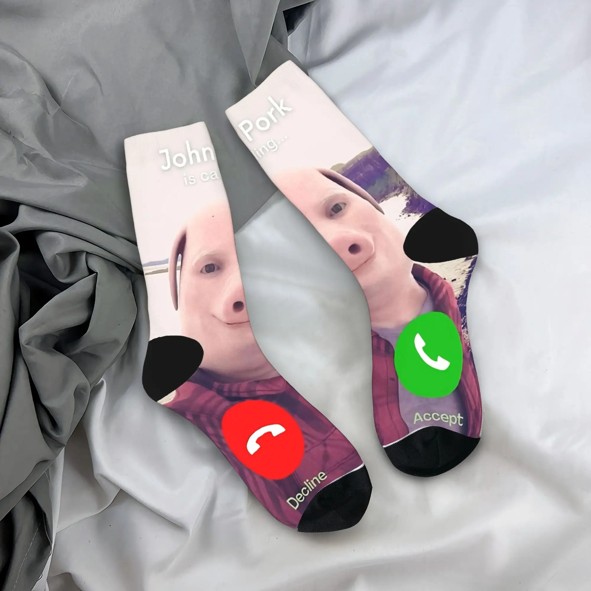 John Pork Is Calling Stockings Men's Socks Warm Soft Modern Socks Autumn Cycling Anti Skid Pattern Socks Birthday Present
John Pork Is Calling Stockings Men's Socks Warm Soft Modern Socks Autumn Cycling Anti Skid Pattern Socks Birthday Present