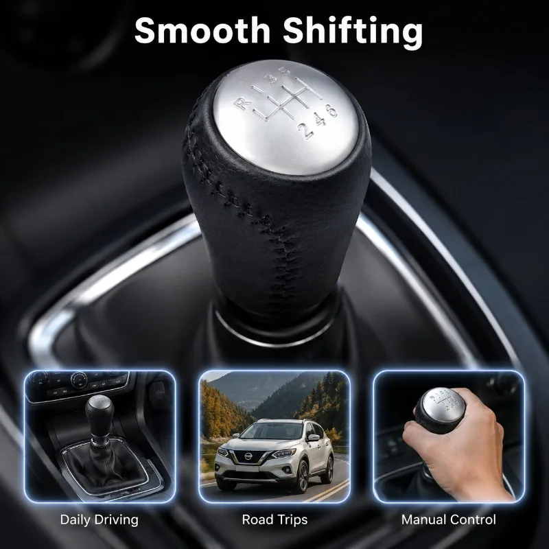 Manual Gear Shifter Knob Transmission Head Fits Nissan Qashqai J10 2006-2013 Shift Lever Ornament Auto Interior Decor Replacemen
Manual Gear Shifter Knob Transmission Head Fits Nissan Qashqai J10 2006-2013 Shift Lever Ornament Auto Interior Decor Replacemen