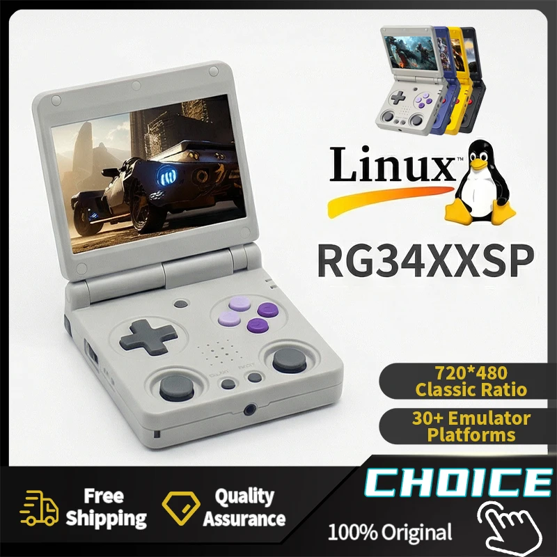 ANBERNIC RG34XX SP Linux Handheld Game Player Wireless Flip Cover HD PSP Arcade Game 64-Bit Game Console H700 Quad-Core Lpddr4
ANBERNIC RG34XX SP Linux Handheld Game Player Wireless Flip Cover HD PSP Arcade Game 64-Bit Game Console H700 Quad-Core Lpddr4