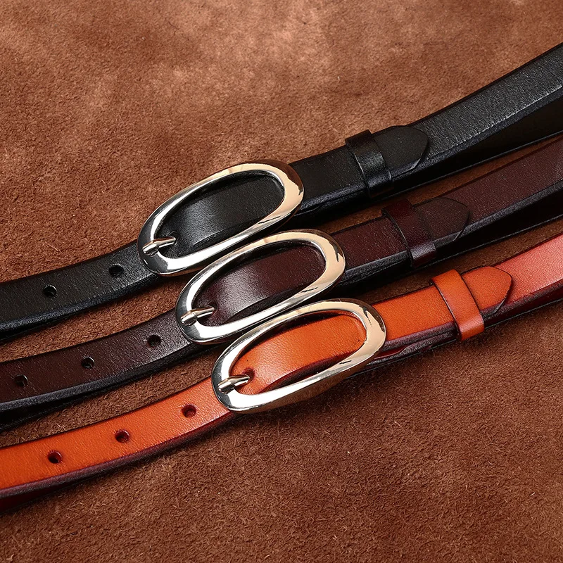 Fashionable, versatile, trendy, and luxurious, women's first layer cowhide thin belt
Fashionable, versatile, trendy, and luxurious, women's first layer cowhide thin belt