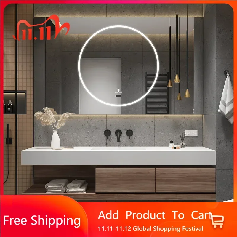 Luxury Bathroom Cabinet Mirror Cabinet Slate Ceramic Integrated Washbasin Bathroom Vanity Modern Vestidores Trendy Furniture
Luxury Bathroom Cabinet Mirror Cabinet Slate Ceramic Integrated Washbasin Bathroom Vanity Modern Vestidores Trendy Furniture