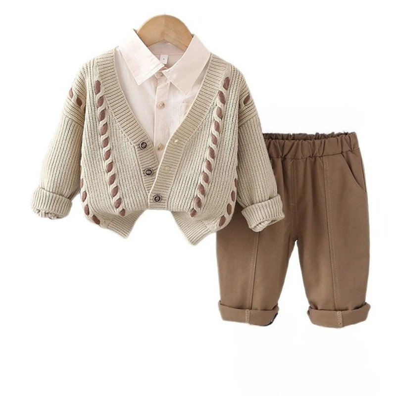 New Spring Autumn Baby Clothes Children Boys Jacket Shirt Pants 3Pcs/Sets Infant Clothing Toddler Casual Costume Kids Tracksuits
New Spring Autumn Baby Clothes Children Boys Jacket Shirt Pants 3Pcs/Sets Infant Clothing Toddler Casual Costume Kids Tracksuits