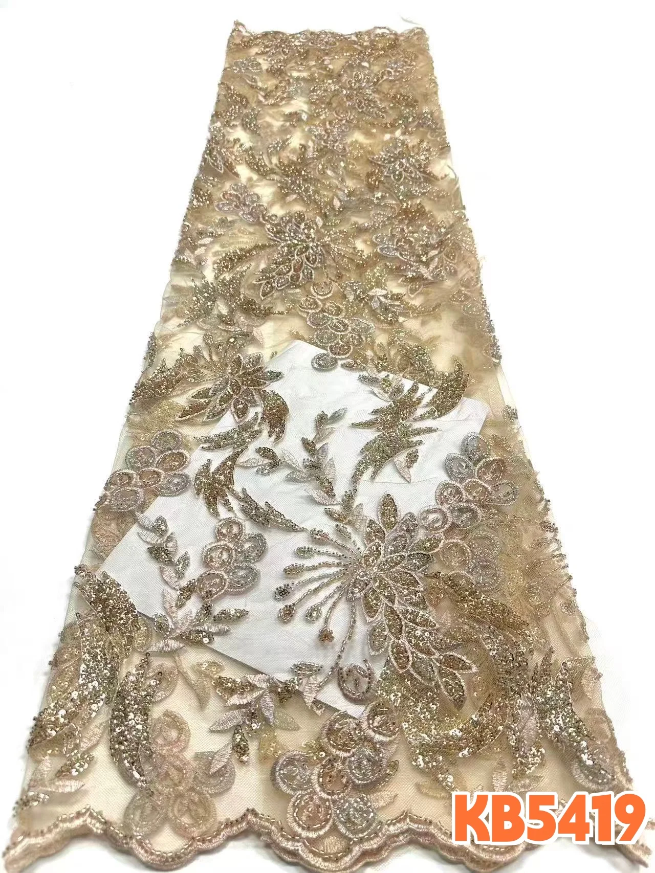 Африканское кружево с бисерной вышивкой 2026: Изысканная французская ткань с пайетками для свадебных и праздничных платьев, артикул KB5419
Африканское кружево с бисерной вышивкой 2026: Изысканная французская ткань с пайетками для свадебных и праздничных платьев, артикул KB5419