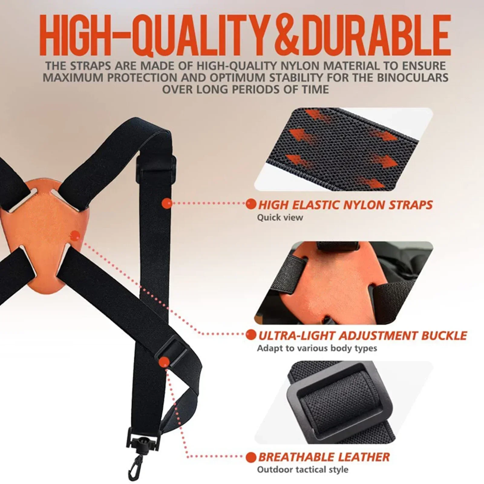 2023 New Strap Binocular Adjustable Cowhide Elastic Rubber Band Hunting Lightweight Portable Rangefinder Strap
2023 New Strap Binocular Adjustable Cowhide Elastic Rubber Band Hunting Lightweight Portable Rangefinder Strap