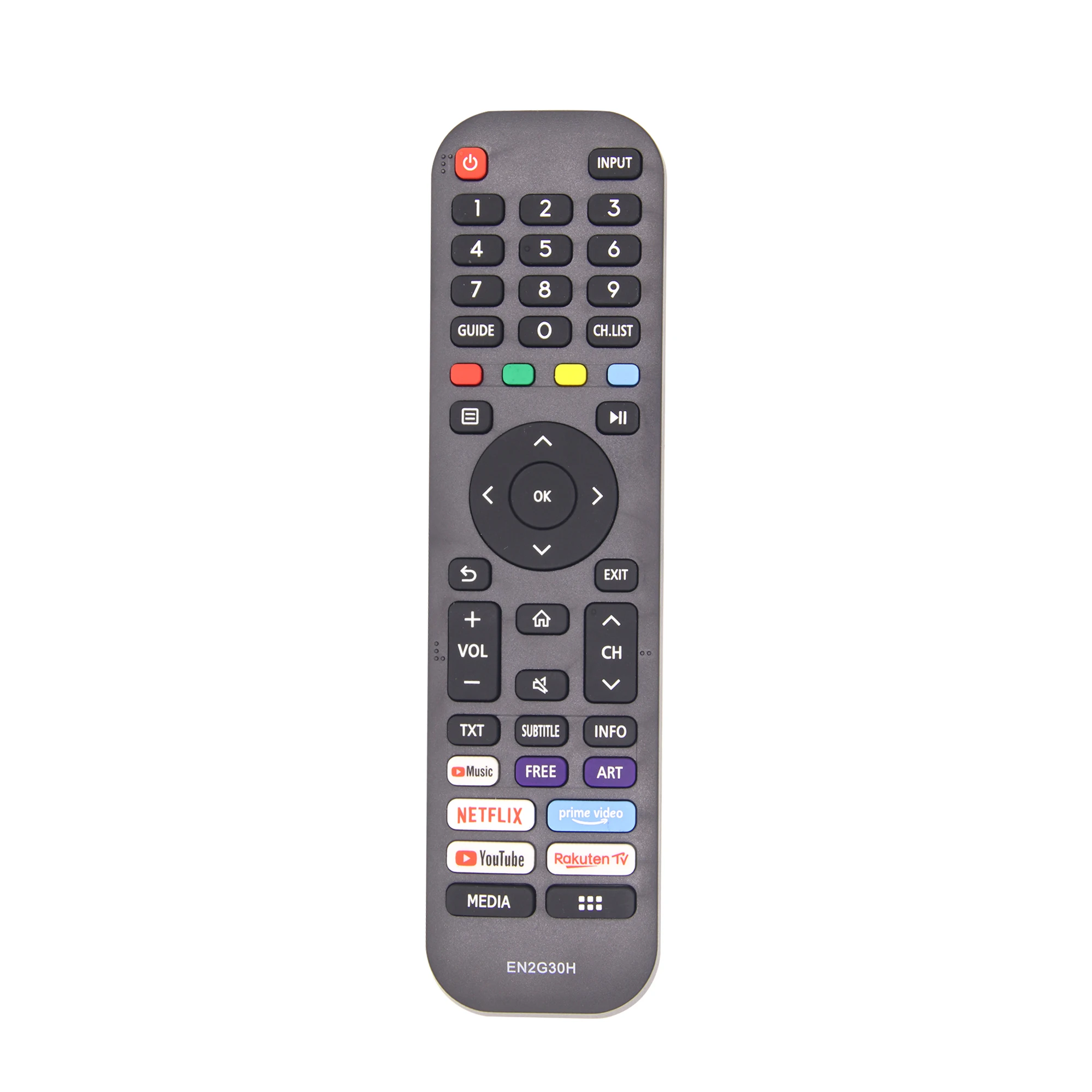 EN2G30H TV Remote Control Compatible for Hisense Smart Youtube / Nelflix /Google Player LED LCD TV ABS
EN2G30H TV Remote Control Compatible for Hisense Smart Youtube / Nelflix /Google Player LED LCD TV ABS