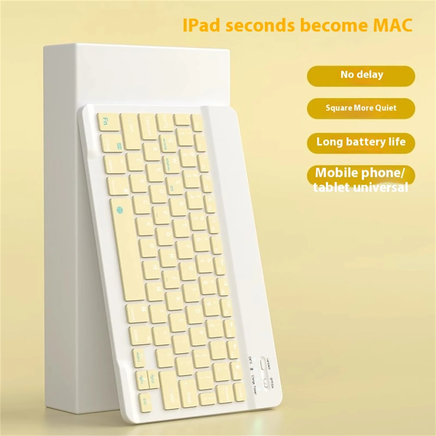 Bluetooth Wireless Keyboard, Multi - Device (iPad/MatePad/Android), Quiet, Long - Lasting, iPad to MAC
Bluetooth Wireless Keyboard, Multi - Device (iPad/MatePad/Android), Quiet, Long - Lasting, iPad to MAC
