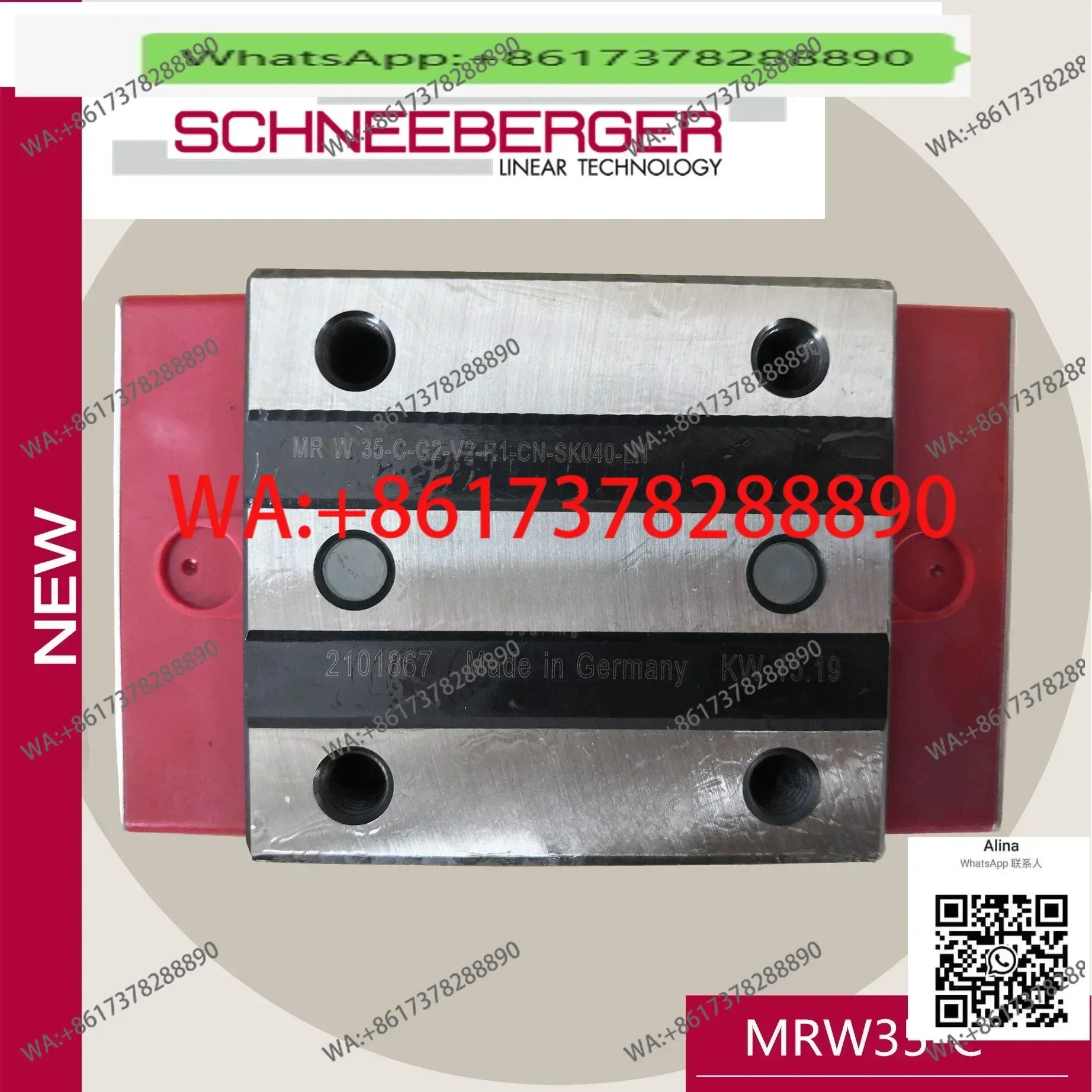 Schneeberger slider MRC25 35 45 55 MRW35C G0 G1 G2 G3-V1 V2 V3
Schneeberger slider MRC25 35 45 55 MRW35C G0 G1 G2 G3-V1 V2 V3