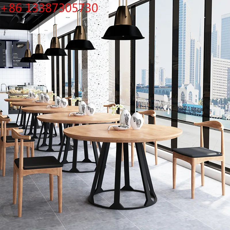 Nordic solid wood round dining table small apartment ************ industrial style simple table
Nordic solid wood round dining table small apartment ************ industrial style simple table