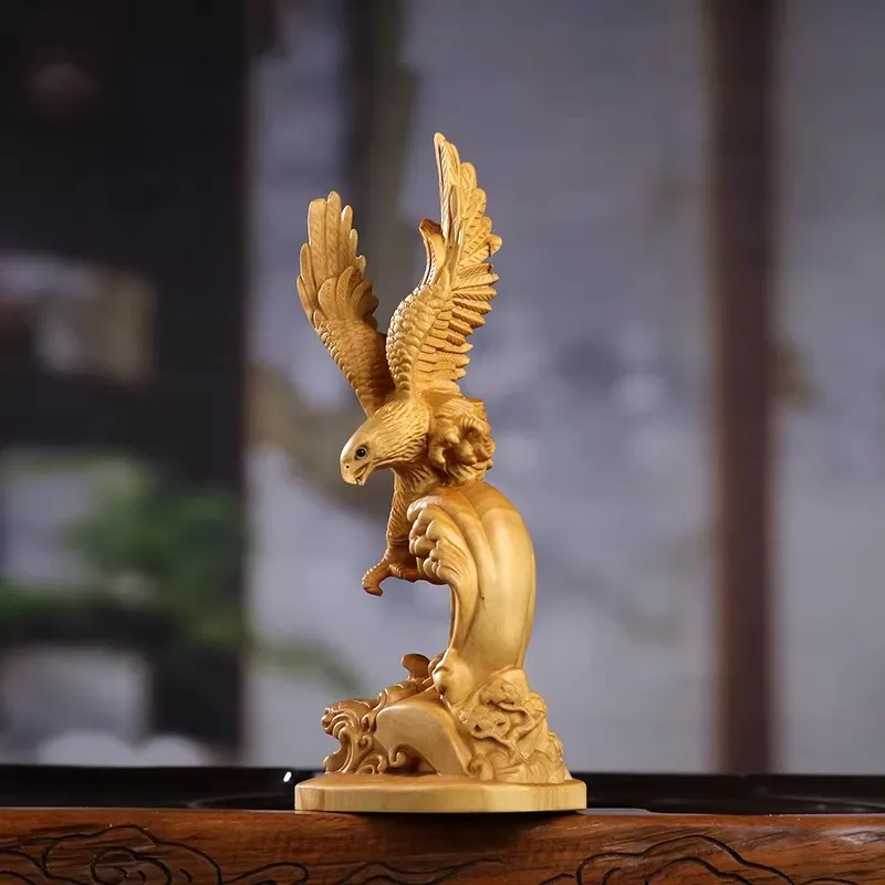 Eagle with Wings Spread Boxwood Carving Great Vision for Study Desk Office
Eagle with Wings Spread Boxwood Carving Great Vision for Study Desk Office