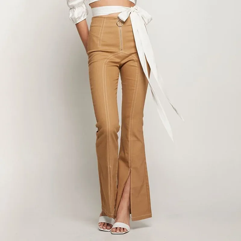 2023 Women's Slim Slimming Split Stitching Bell Bottom Pants New Women's Spring and Autumn New High-waist Zipper Casual Pants
2023 Women's Slim Slimming Split Stitching Bell Bottom Pants New Women's Spring and Autumn New High-waist Zipper Casual Pants