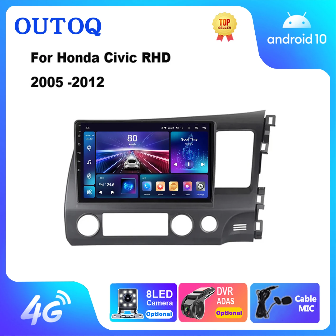 for Honda Civic RHD 2005 - 2012 Android 13 Car Radio Multimedia Player 2 Din Right Hand Drive Navigation GPS Carplay DVD
for Honda Civic RHD 2005 - 2012 Android 13 Car Radio Multimedia Player 2 Din Right Hand Drive Navigation GPS Carplay DVD