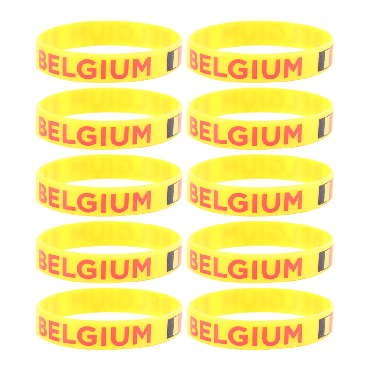 10 Pcs Silicone Wristbands Environmentally Friendly Durable One Size Country Flag Printed Bracelets Suitable for Competitive
10 Pcs Silicone Wristbands Environmentally Friendly Durable One Size Country Flag Printed Bracelets Suitable for Competitive