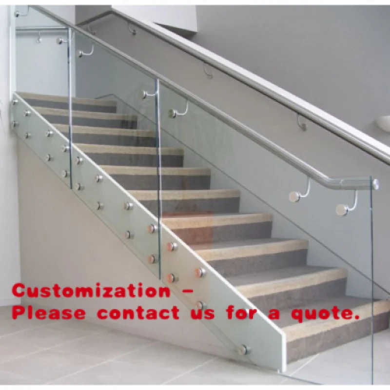 Customize.Modern Style Pattern Design Indoor Straight Wood Tread Glass Stringer Railing Non-Slip Marble Stairs Step Durable