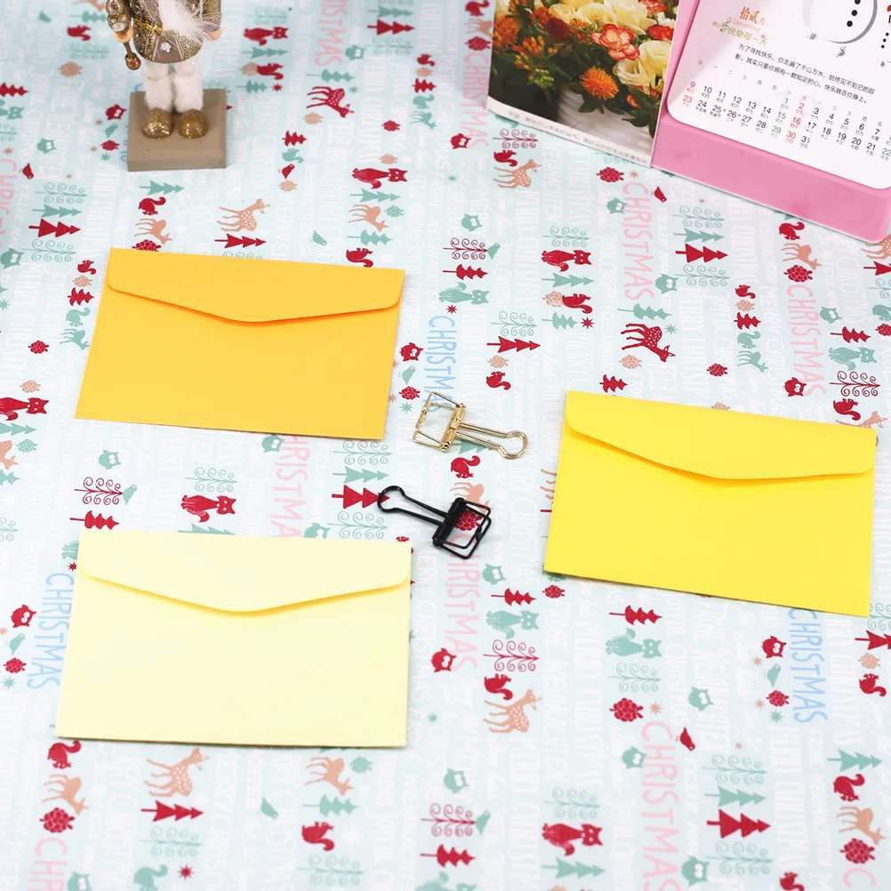 60Pcs Mini Monochromatic Envelopes Bright Colors Smooth Writing Eco Friendly Storage for Business Cards Paper Envelop
60Pcs Mini Monochromatic Envelopes Bright Colors Smooth Writing Eco Friendly Storage for Business Cards Paper Envelop