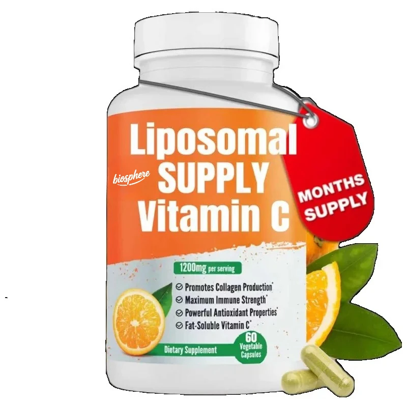 Liposome Vitamin C Capsules -1200mg per serving for antioxidant immunity, intestinal health support, high absorption
Liposome Vitamin C Capsules -1200mg per serving for antioxidant immunity, intestinal health support, high absorption