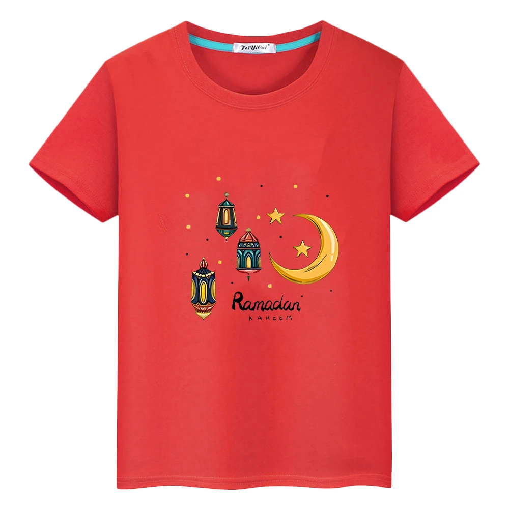 Happy Ramadan Mubarak Print Kids T Shirt Boy Girl T-shirt Eid Ramadan Children T-shirt Short Sleeve Islamic Muslim Outfit Tops
Happy Ramadan Mubarak Print Kids T Shirt Boy Girl T-shirt Eid Ramadan Children T-shirt Short Sleeve Islamic Muslim Outfit Tops