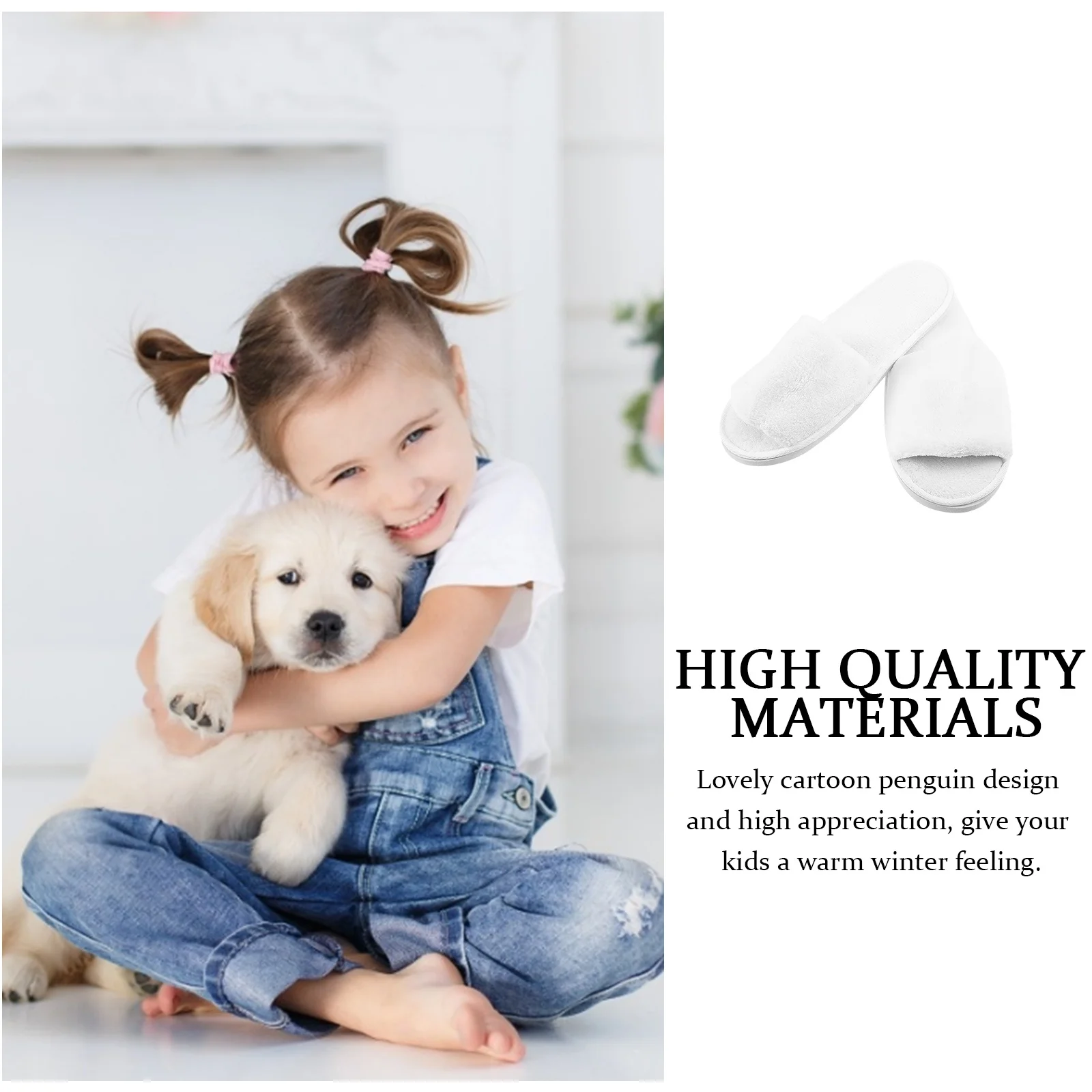 8Pairs Pure White Coral Fleece Slippers Thick Sole Non-Skid Durable Comfortable Breathable Living Room Four Seasons Slippers
8Pairs Pure White Coral Fleece Slippers Thick Sole Non-Skid Durable Comfortable Breathable Living Room Four Seasons Slippers