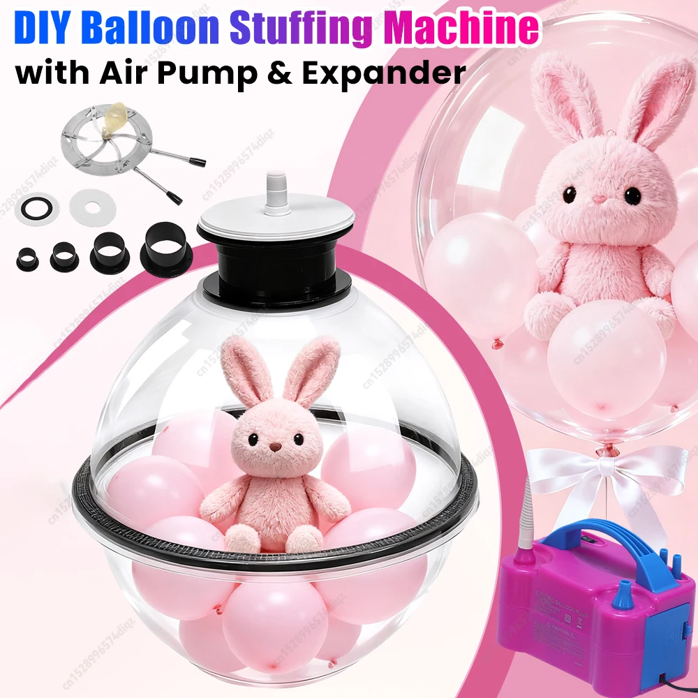 Balloon Packing Machine with Air Pump & Expander Balloon Filling Tool Set Multi-Purpose for Stuffing Filling Balloon Bouquets
Balloon Packing Machine with Air Pump & Expander Balloon Filling Tool Set Multi-Purpose for Stuffing Filling Balloon Bouquets