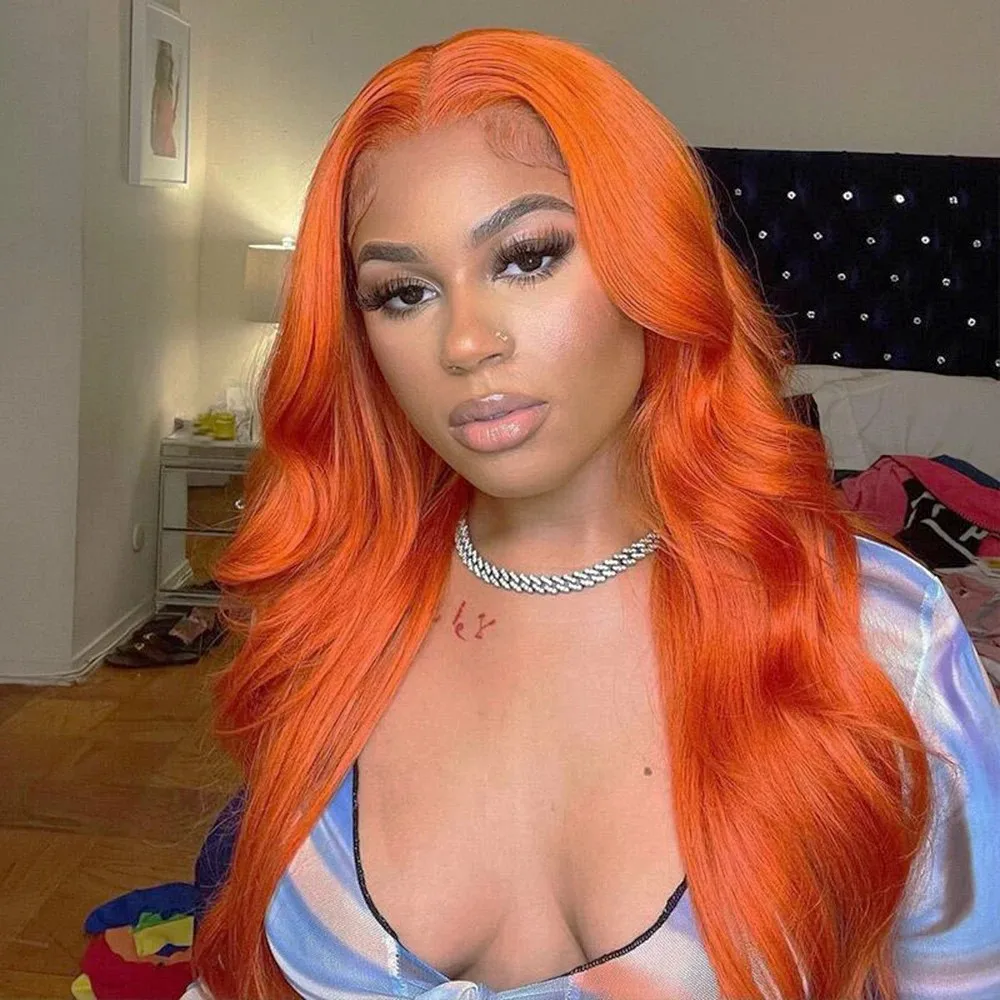 Vibrant Ginger Orange Body Wave Lace Front Wig – Luxury 100% Human Hair HD Lace Wig
Vibrant Ginger Orange Body Wave Lace Front Wig – Luxury 100% Human Hair HD Lace Wig