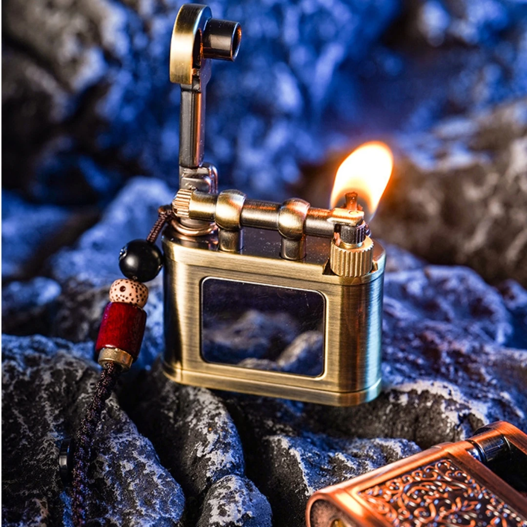 Brass Compact Mini Beading Pendant Lighter, Unusual Oil Machine, Alloy Body, Men's Lighter Holiday Gift Smoking Accessories, New
Brass Compact Mini Beading Pendant Lighter, Unusual Oil Machine, Alloy Body, Men's Lighter Holiday Gift Smoking Accessories, New