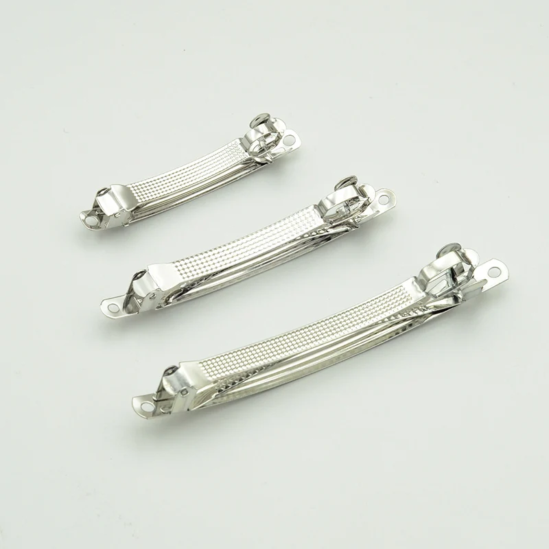 20PCS 6cm 8cm 10cm Double Locked Slim Checked Metal French Barrette Silver Steel Hair Clips for DIY Hairbows Hair Accessories
20PCS 6cm 8cm 10cm Double Locked Slim Checked Metal French Barrette Silver Steel Hair Clips for DIY Hairbows Hair Accessories