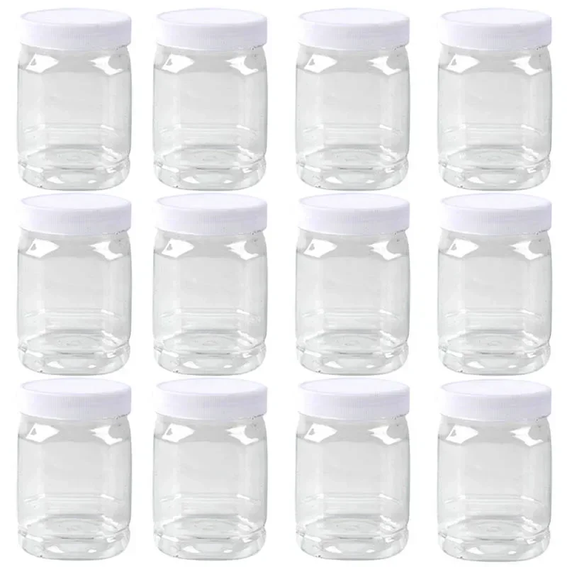 12Pcs 360ml Square Plastic Storage Jar Empty Honey Bottles Transparent Dry Fruit Cereal Food Sealed Containers Kitchen Supplies
12Pcs 360ml Square Plastic Storage Jar Empty Honey Bottles Transparent Dry Fruit Cereal Food Sealed Containers Kitchen Supplies