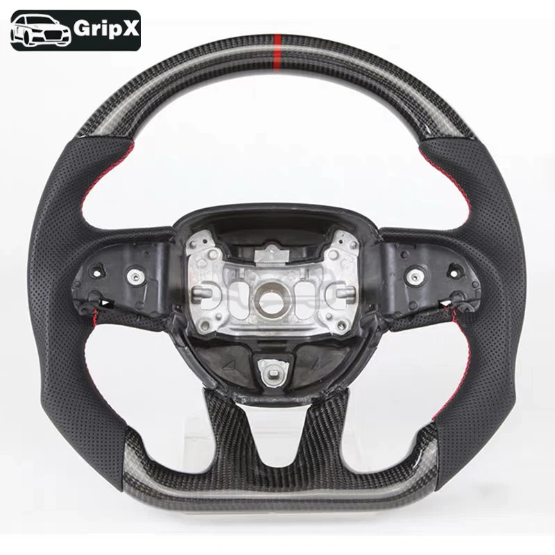 Real Carbon Fiber Steering Wheel for Dodge Challenger/Charger SRT Hellcat 2015-2022 - Custom Wrapped with Alcantara Grip Custom
Real Carbon Fiber Steering Wheel for Dodge Challenger/Charger SRT Hellcat 2015-2022 - Custom Wrapped with Alcantara Grip Custom