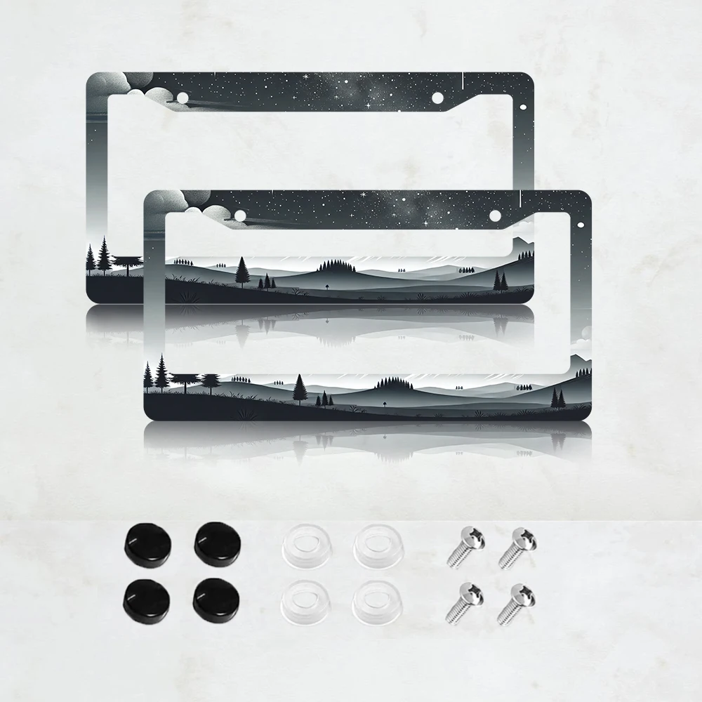 Комплект из 2 рамок для номерных знаков в стиле Wave Plate для декора автомобиля, с надписью «Приключения ждут». Подходит для стандартных номерных знаков США.
Комплект из 2 рамок для номерных знаков в стиле Wave Plate для декора автомобиля, с надписью «Приключения ждут». Подходит для стандартных номерных знаков США.