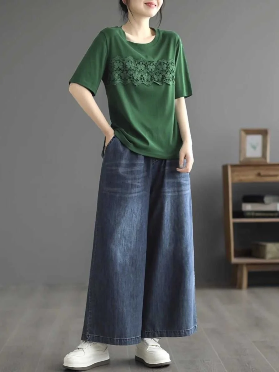 High Waist Wide Leg Jeans Women's Loose Fit Elastic Waist Spring Summer Slimming Long Pants Straight Cut Large Size Denim
High Waist Wide Leg Jeans Women's Loose Fit Elastic Waist Spring Summer Slimming Long Pants Straight Cut Large Size Denim