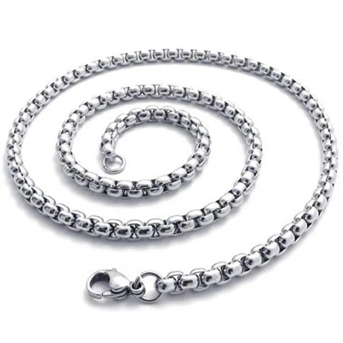 3.0mm Width 23.6" Length Stainless Steel Ball Box Link Chain Necklace Men Women Fashion DIY Jewelry
3.0mm Width 23.6" Length Stainless Steel Ball Box Link Chain Necklace Men Women Fashion DIY Jewelry