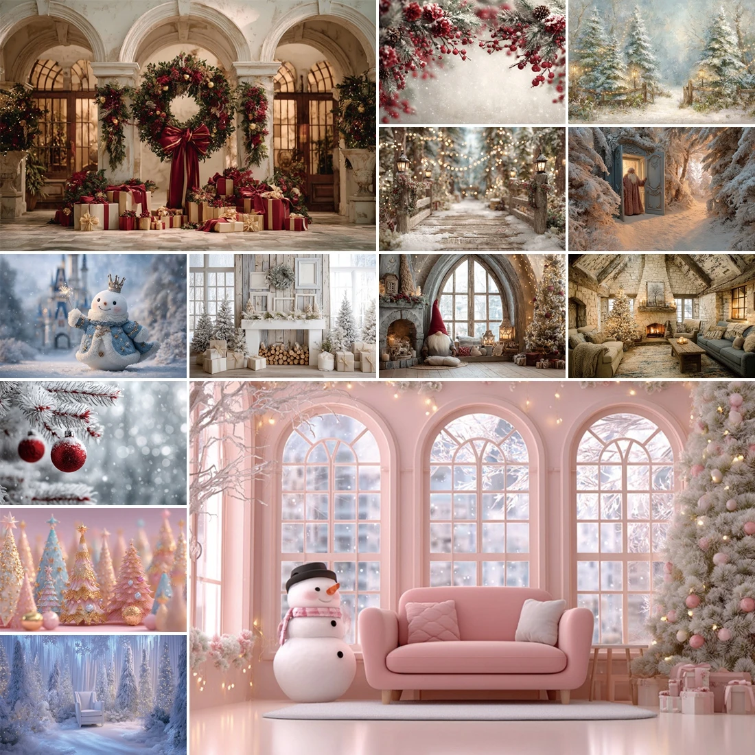 MOON.QG Indoor Christmas Decor Backdrop Snowman Xmas Trees Santa Backgrounds For Photography Photobooth Child Accessories Photo
MOON.QG Indoor Christmas Decor Backdrop Snowman Xmas Trees Santa Backgrounds For Photography Photobooth Child Accessories Photo